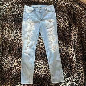 AE WOMENS SZ 14 long high rise jeggings